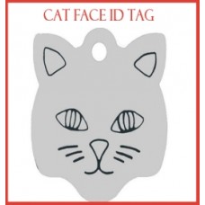 Cat face ID Tag